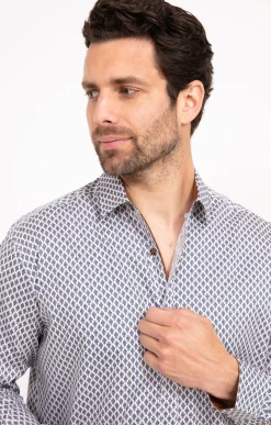 Chemises<Armand Thiery Chemise manches longues BILBA - Blanc