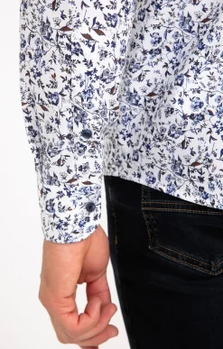 Chemises<Armand Thiery Chemise manches longues BENJI - Blanc