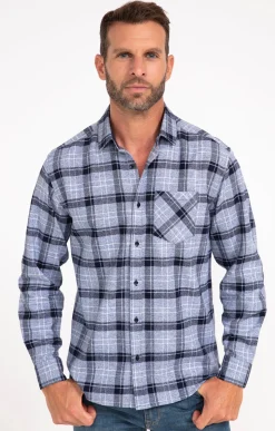Chemises<Armand Thiery Chemise manches longues BERNE - Bleu
