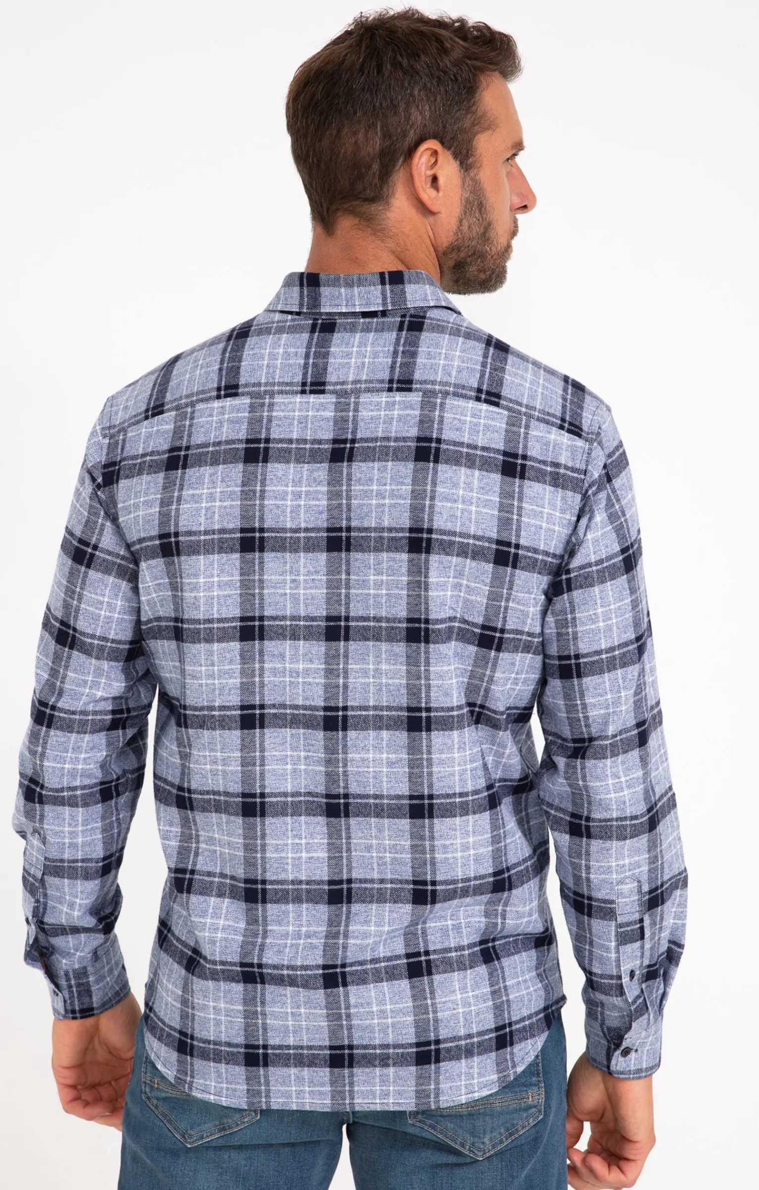 Chemises<Armand Thiery Chemise manches longues BERNE - Bleu