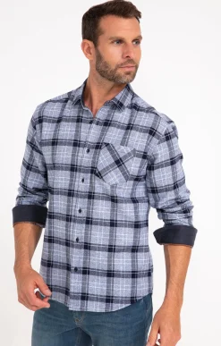 Chemises<Armand Thiery Chemise manches longues BERNE - Bleu