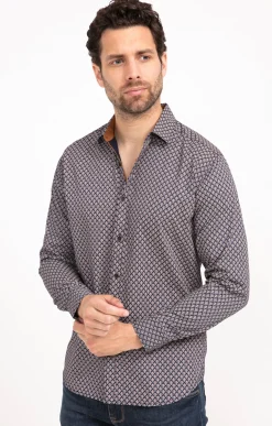 Chemises<Armand Thiery Chemise manches longues BARCA - Marine