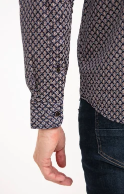 Chemises<Armand Thiery Chemise manches longues BARCA - Marine