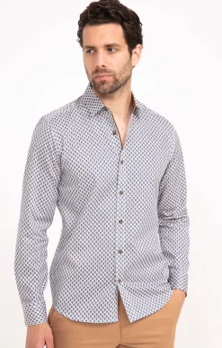 Chemises<Armand Thiery Chemise manches longues BILBA - Blanc