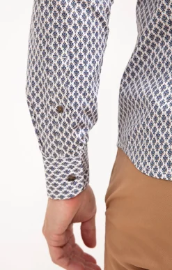 Chemises<Armand Thiery Chemise manches longues BILBA - Blanc