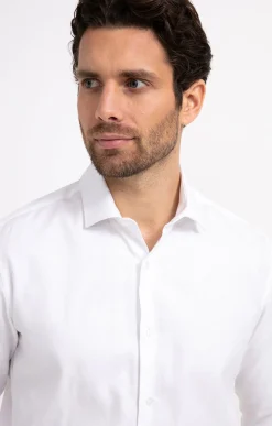 Chemises<Armand Thiery Chemise manches longues coupe regular - Blanc