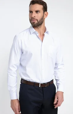 Chemises<Armand Thiery Chemise manches longues coupe regular - Blanc