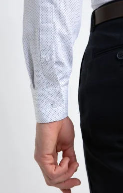 Chemises<Armand Thiery Chemise manches longues coupe regular - Blanc