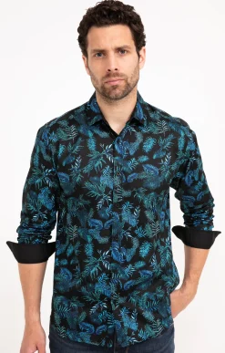 Chemises<Armand Thiery Chemise manches longues DARKOJUNG - Marine