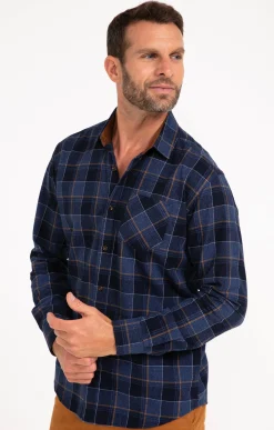 Chemises<Armand Thiery Chemise manches longues DIANE - Bleu