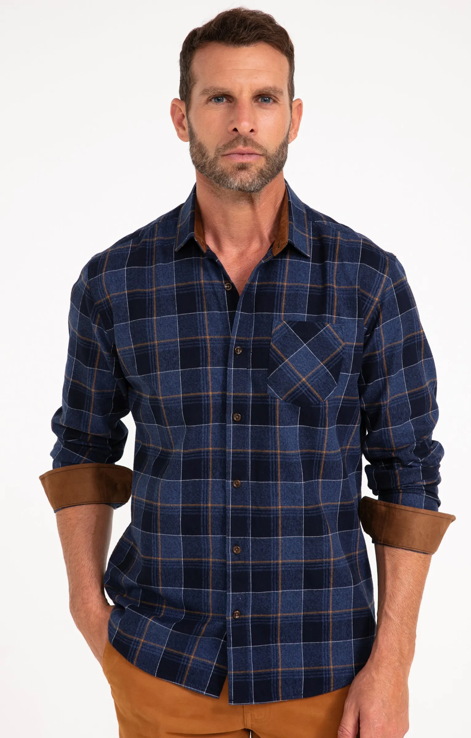 Chemises<Armand Thiery Chemise manches longues DIANE - Bleu