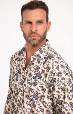 Chemises<Armand Thiery Chemise manches longues en velours - Écru