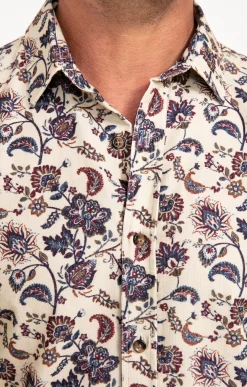 Chemises<Armand Thiery Chemise manches longues en velours - Écru