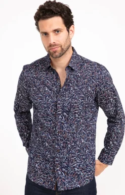 Chemises<Armand Thiery Chemise manches longues LASCO - Marine