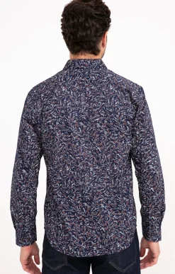 Chemises<Armand Thiery Chemise manches longues LASCO - Marine
