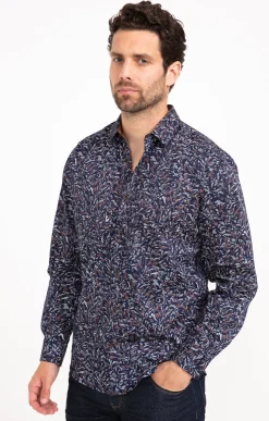 Chemises<Armand Thiery Chemise manches longues LASCO - Marine