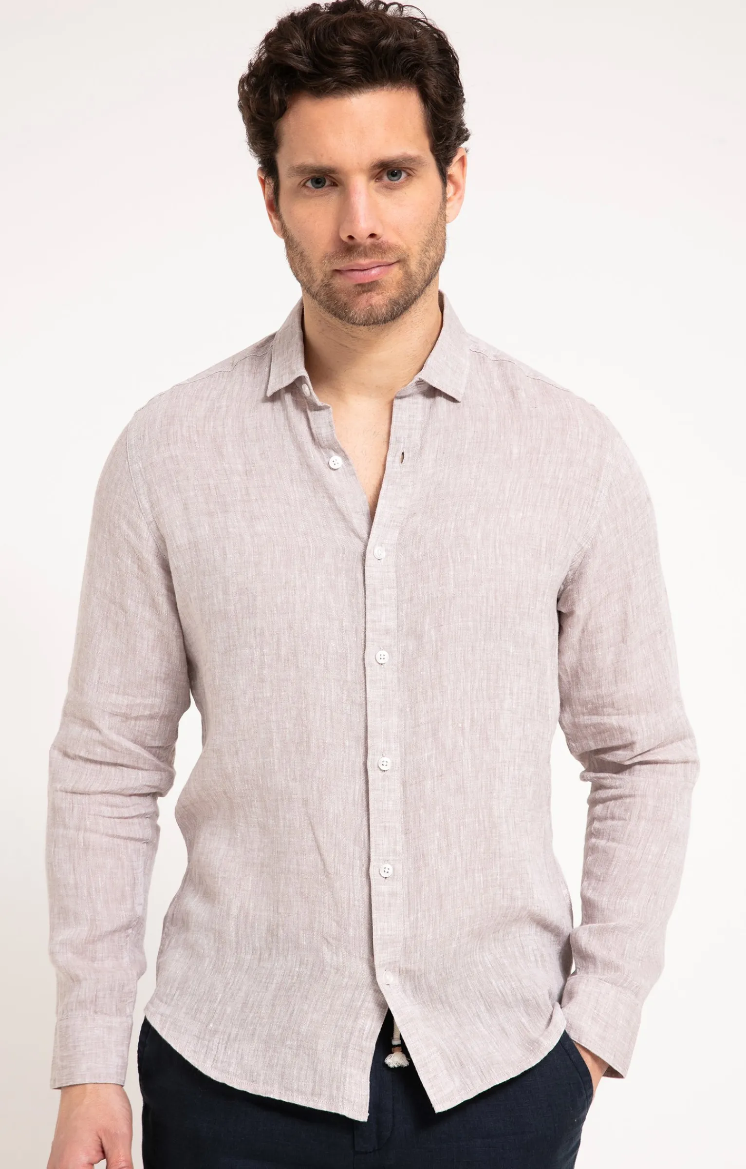 Chemises<Armand Thiery Chemise manches longues LINA - Beige