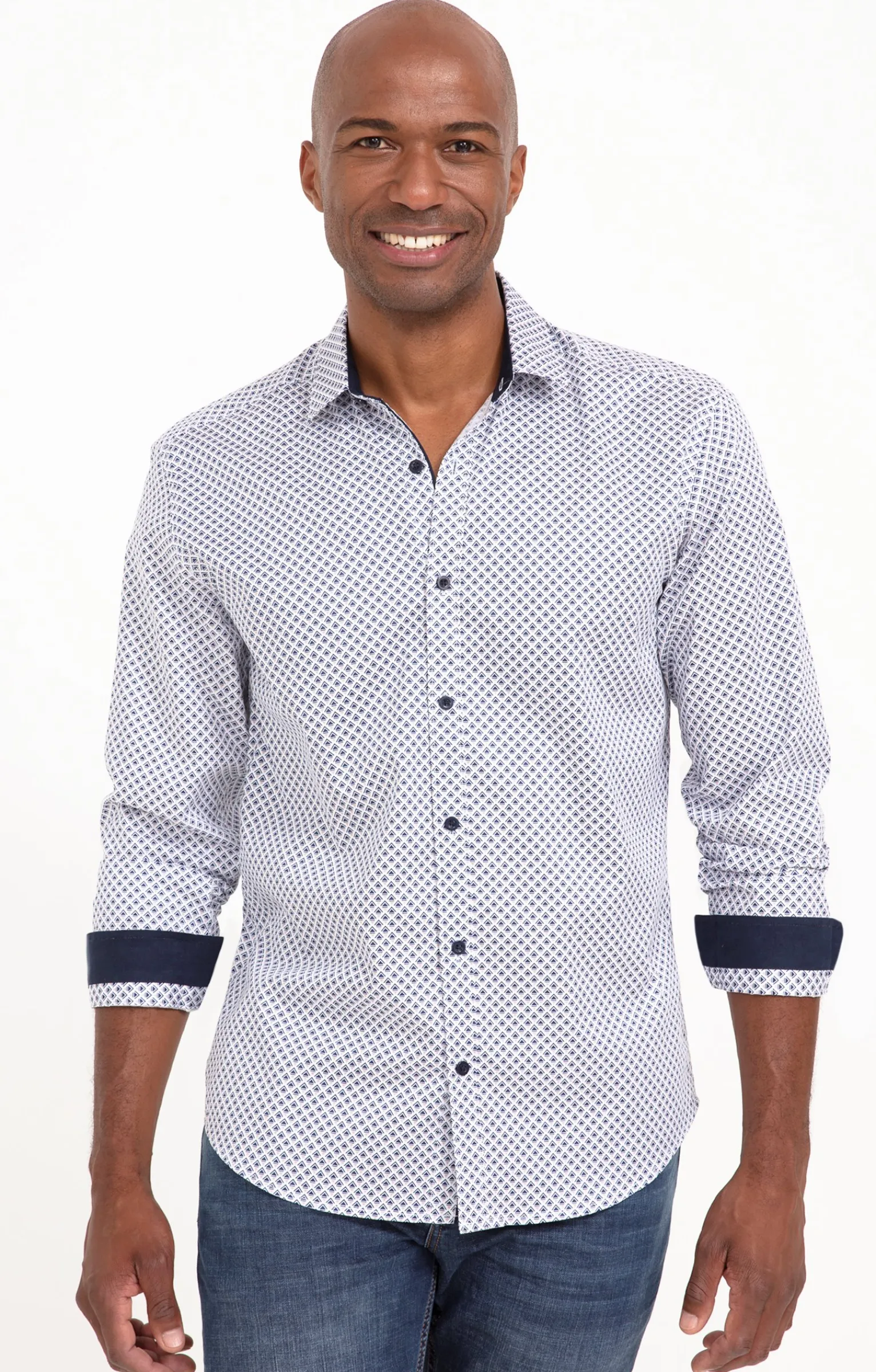 Chemises<Armand Thiery Chemise manches longues MACK - Blanc