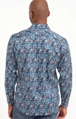 Chemises<Armand Thiery Chemise manches longues PETROLE NAVY - Marine