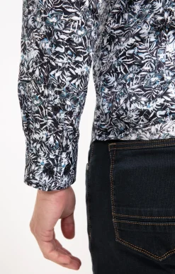 Chemises<Armand Thiery Chemise manches longues PETROLE DARK - Pétrole