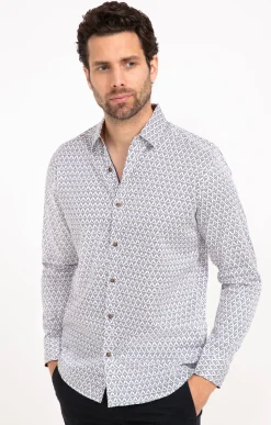 Chemises<Armand Thiery Chemise manches longues ROSÉ - Blanc