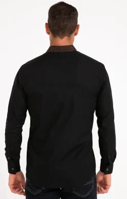 Chemises<Armand Thiery Chemise manches longues ROMANTICO - Noir