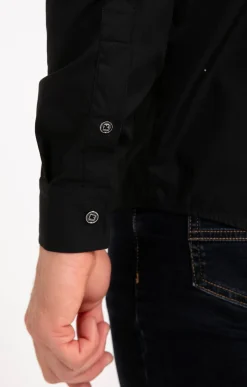 Chemises<Armand Thiery Chemise manches longues ROMANTICO - Noir