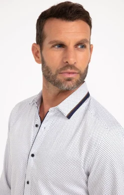 Chemises<Armand Thiery Chemise manches longues SAPIN - Blanc