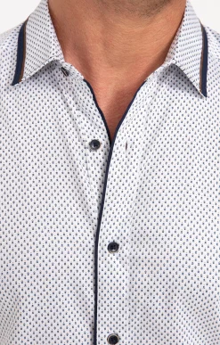 Chemises<Armand Thiery Chemise manches longues SAPIN - Blanc