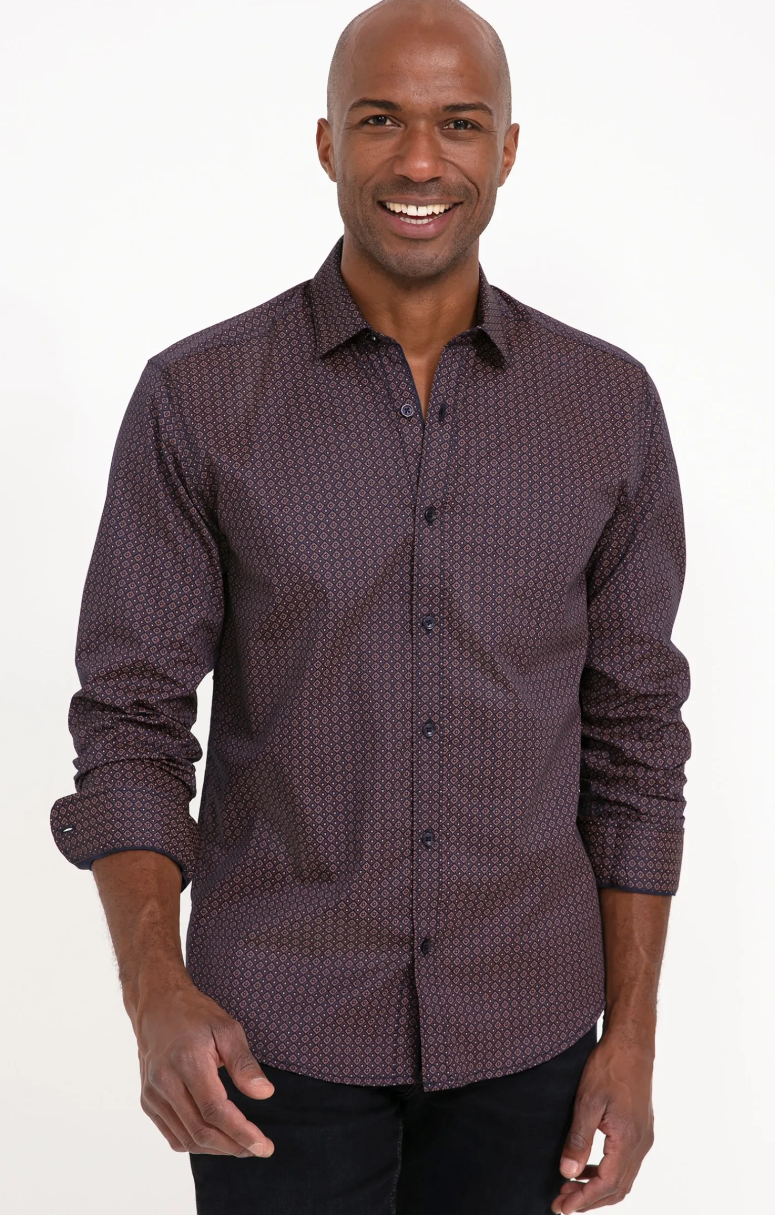 Chemises<Armand Thiery Chemise manches longues YORK - Brique