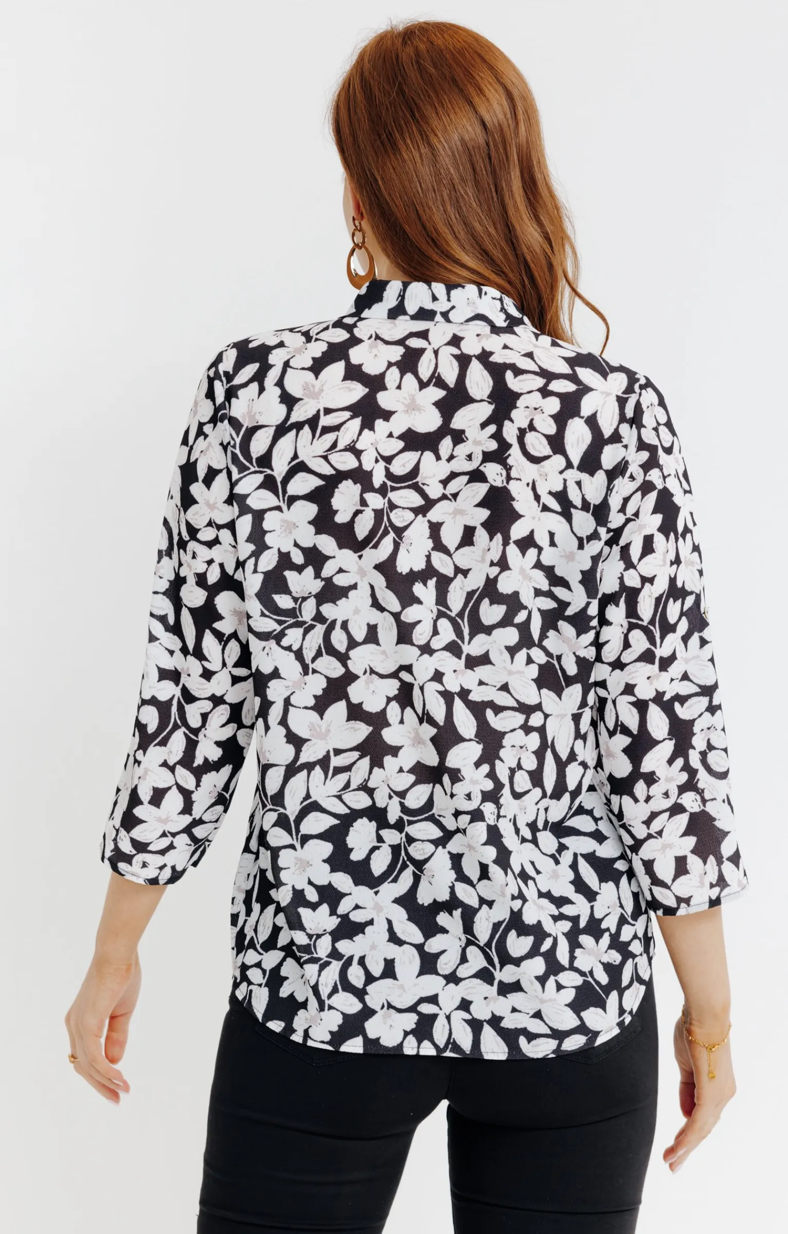 Chemisiers<Armand Thiery Chemise plissée imprimée - Noir