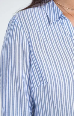 Chemisiers<Armand Thiery chemise rayée avec details de strass - Écru