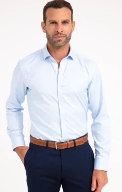 Chemises<Armand Thiery CHEMISE VILLE BLUCHESS AJUSTÉE - Bleuciel