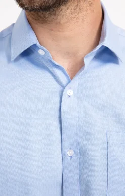 Chemises<Armand Thiery CHEMISE VILLE CHEVRON BLUE CONFORT - Bleu