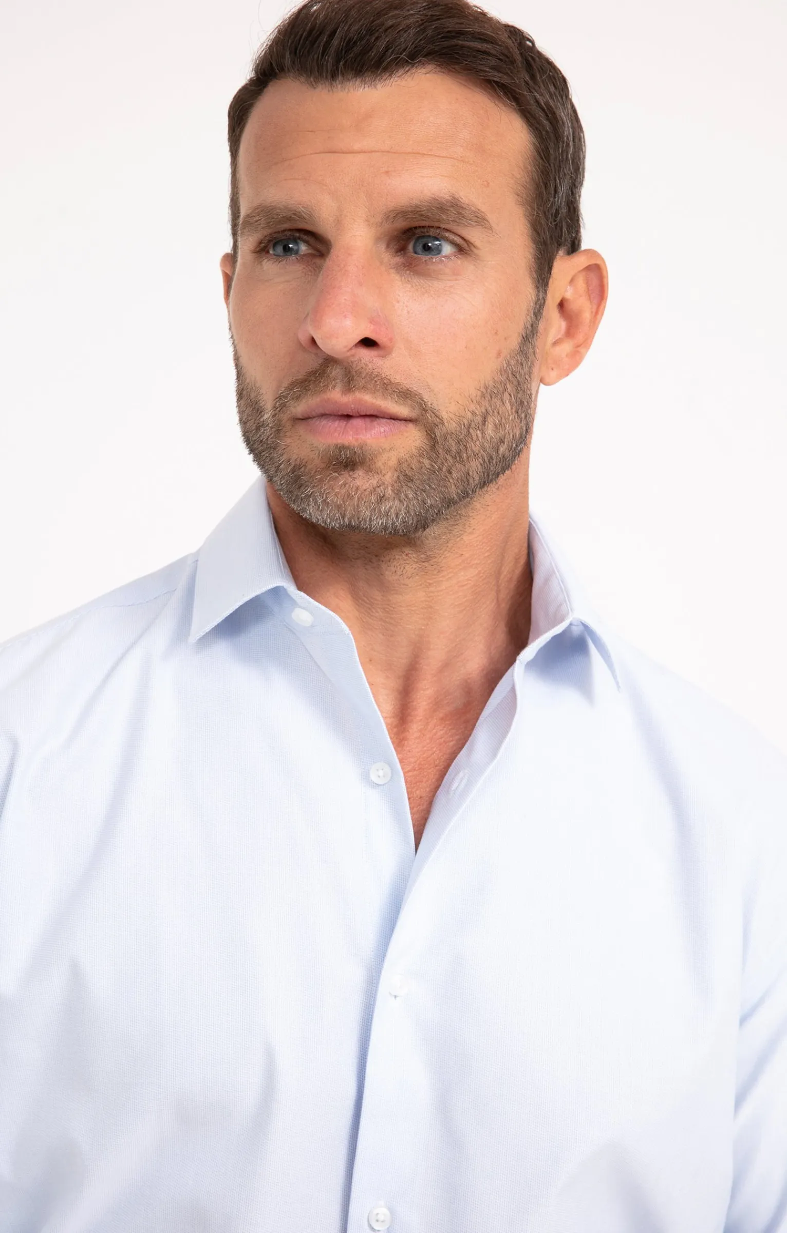 Chemises<Armand Thiery CHEMISE VILLE NANOPOINT CONFORT - Bleuciel
