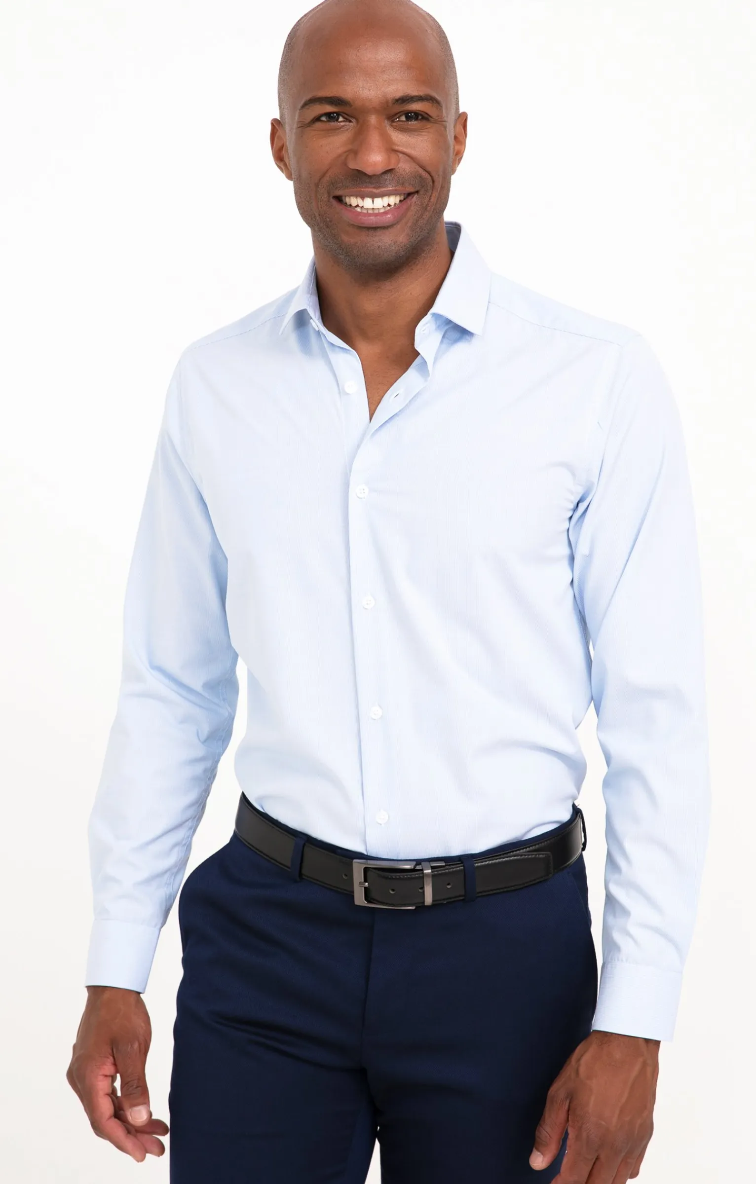 Chemises<Armand Thiery CHEMISE VILLE NANOTILE AJUSTÉE - Bleuciel