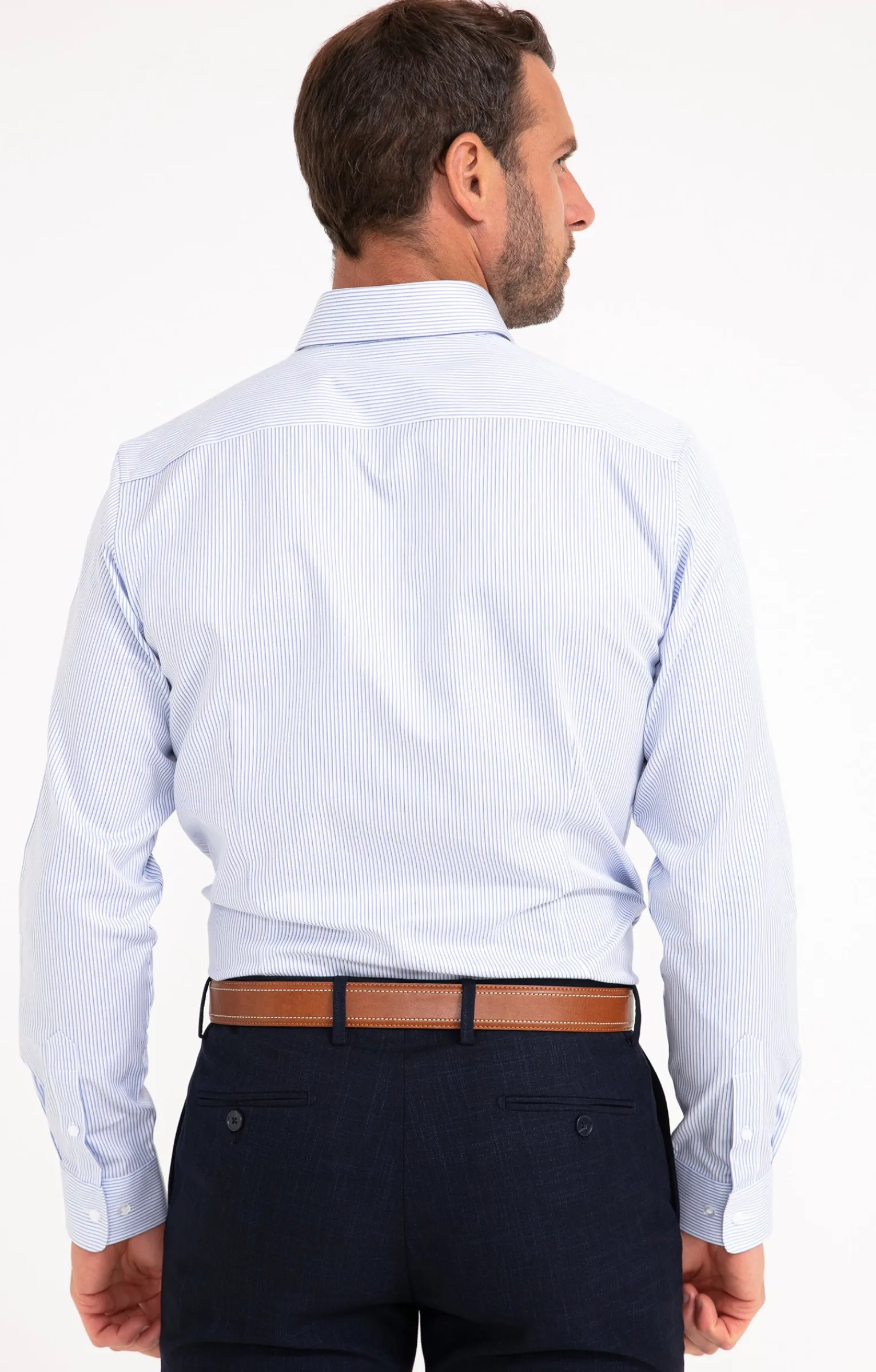 Chemises<Armand Thiery CHEMISE VILLE RAYURES AJUSTÉE - Bleuciel