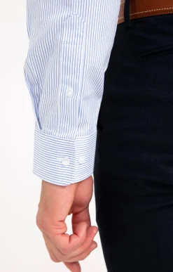 Chemises<Armand Thiery CHEMISE VILLE RAYURES AJUSTÉE - Bleuciel