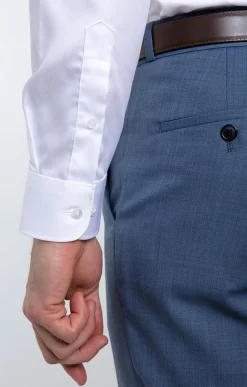Chemises<Armand Thiery Chemise ville satin slim - Blanc