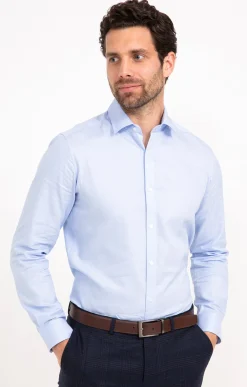 Chemises<Armand Thiery CHEMISE VILLE TENCBLU AJUSTÉE - Bleuciel