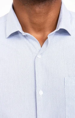 Chemises<Armand Thiery CHEMISE VILLE TEXTURE AJUSTÉE - Bleuciel