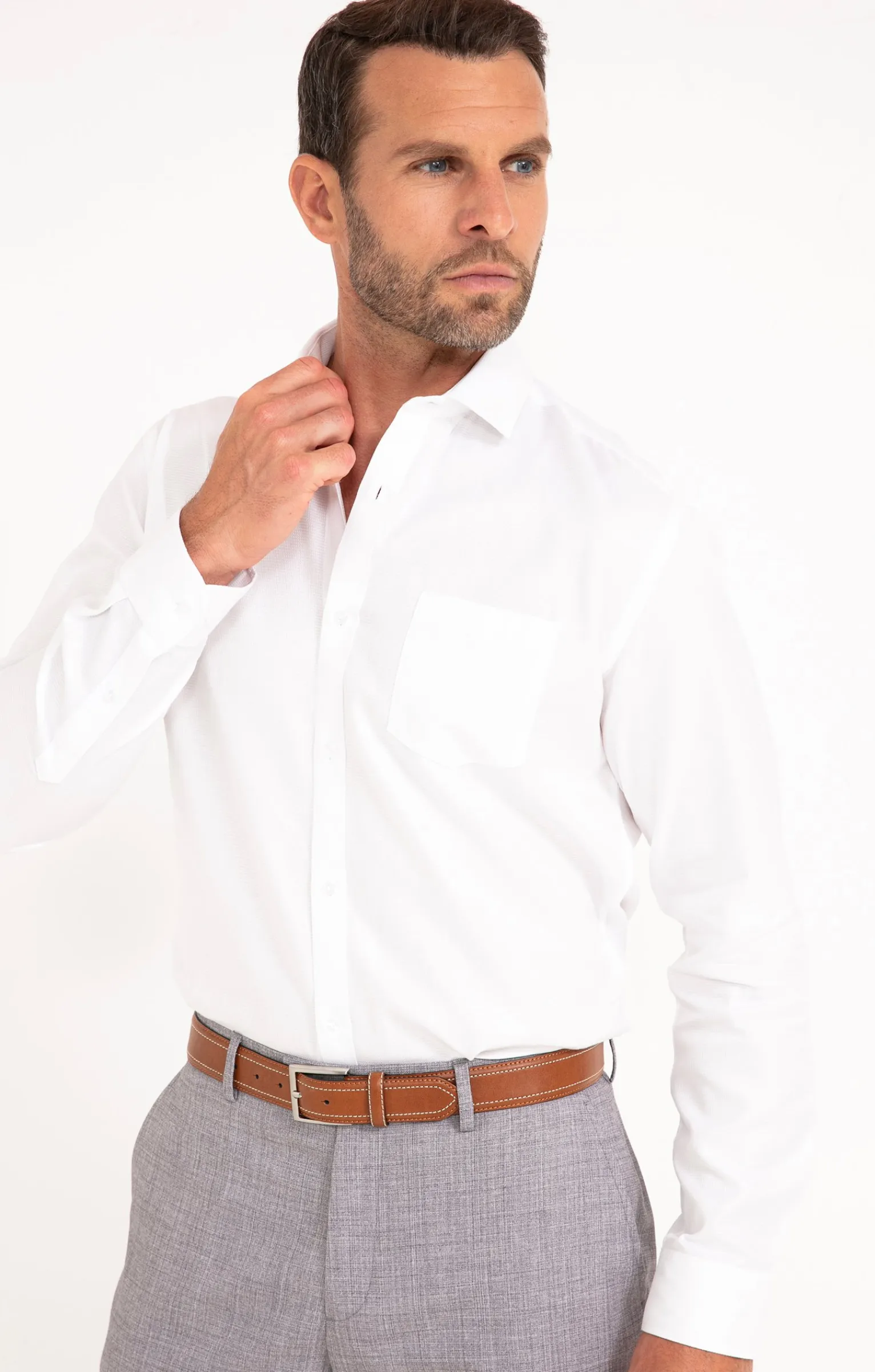 Chemises<Armand Thiery CHEMISE VILLE TRESSEE REGULAR - Blanc