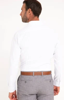 Chemises<Armand Thiery CHEMISE VILLE WHITEGRID AJUSTÉE - Blanc