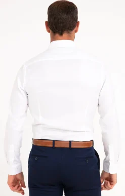 Chemises<Armand Thiery CHEMISE VILLE WHITEYE AJUSTÉE - Blanc