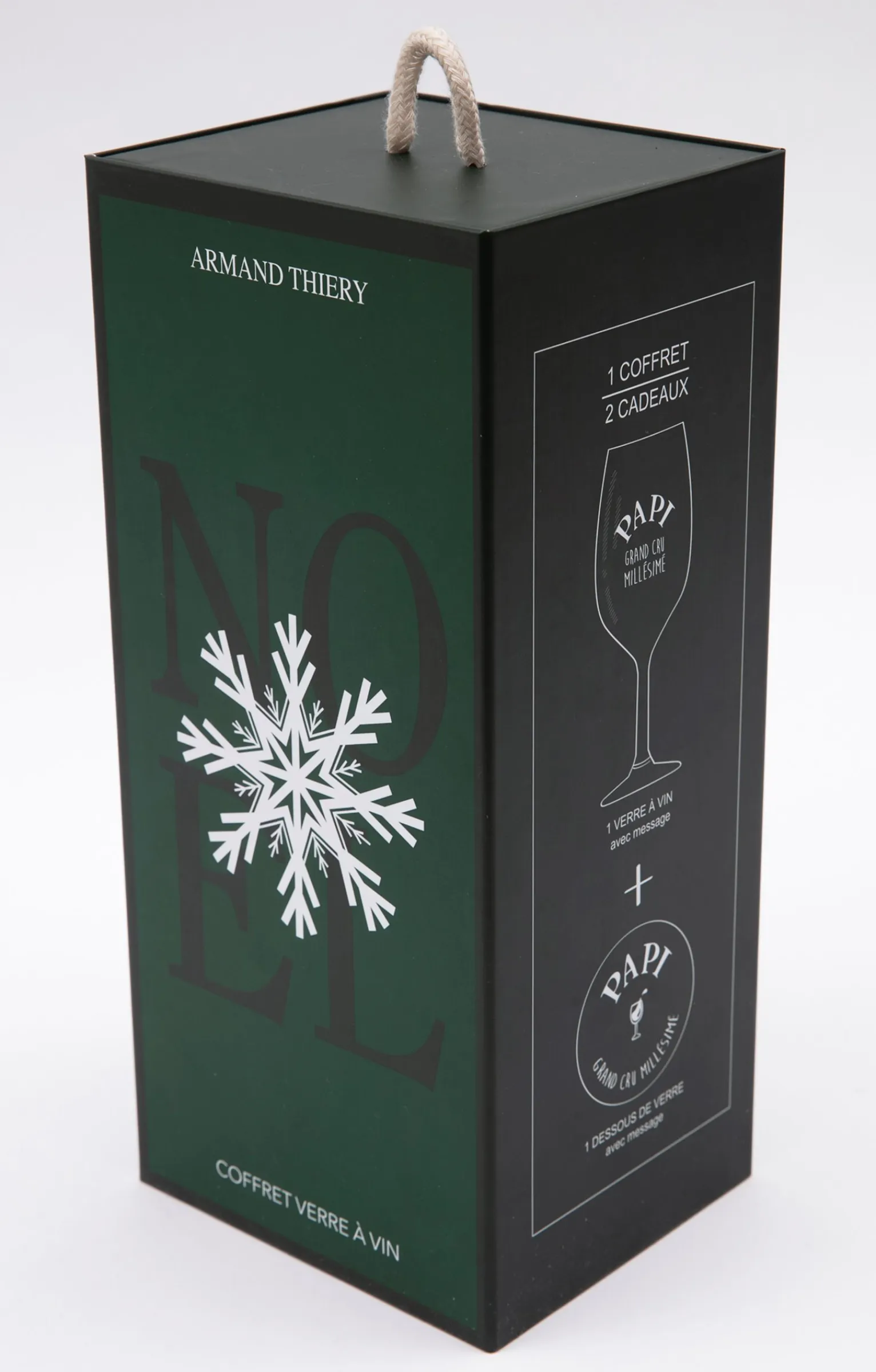 Accessoires<Armand Thiery Coffret verre et sous-verre Papi - Marine