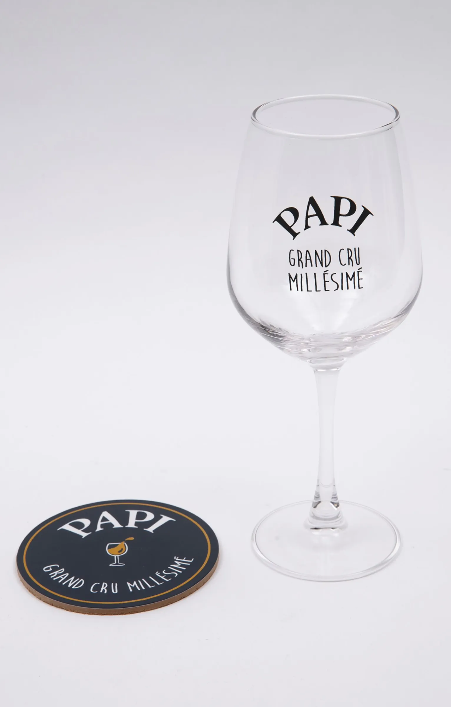 Accessoires<Armand Thiery Coffret verre et sous-verre Papi - Marine