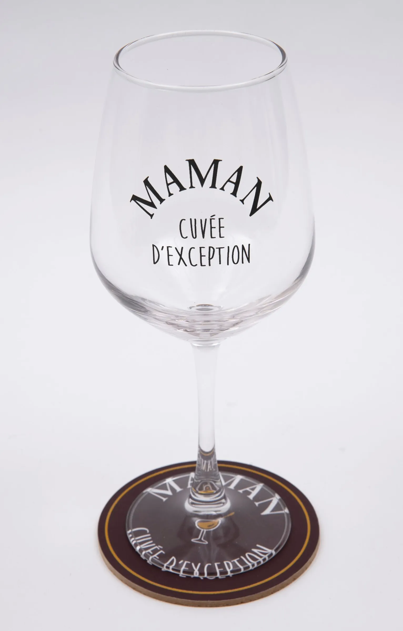 Accessoires<Armand Thiery Coffret verre et sous-verre Maman - Bordeaux