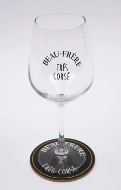 Accessoires<Armand Thiery Coffret verre et sous-verre Beau-Frère - Noir