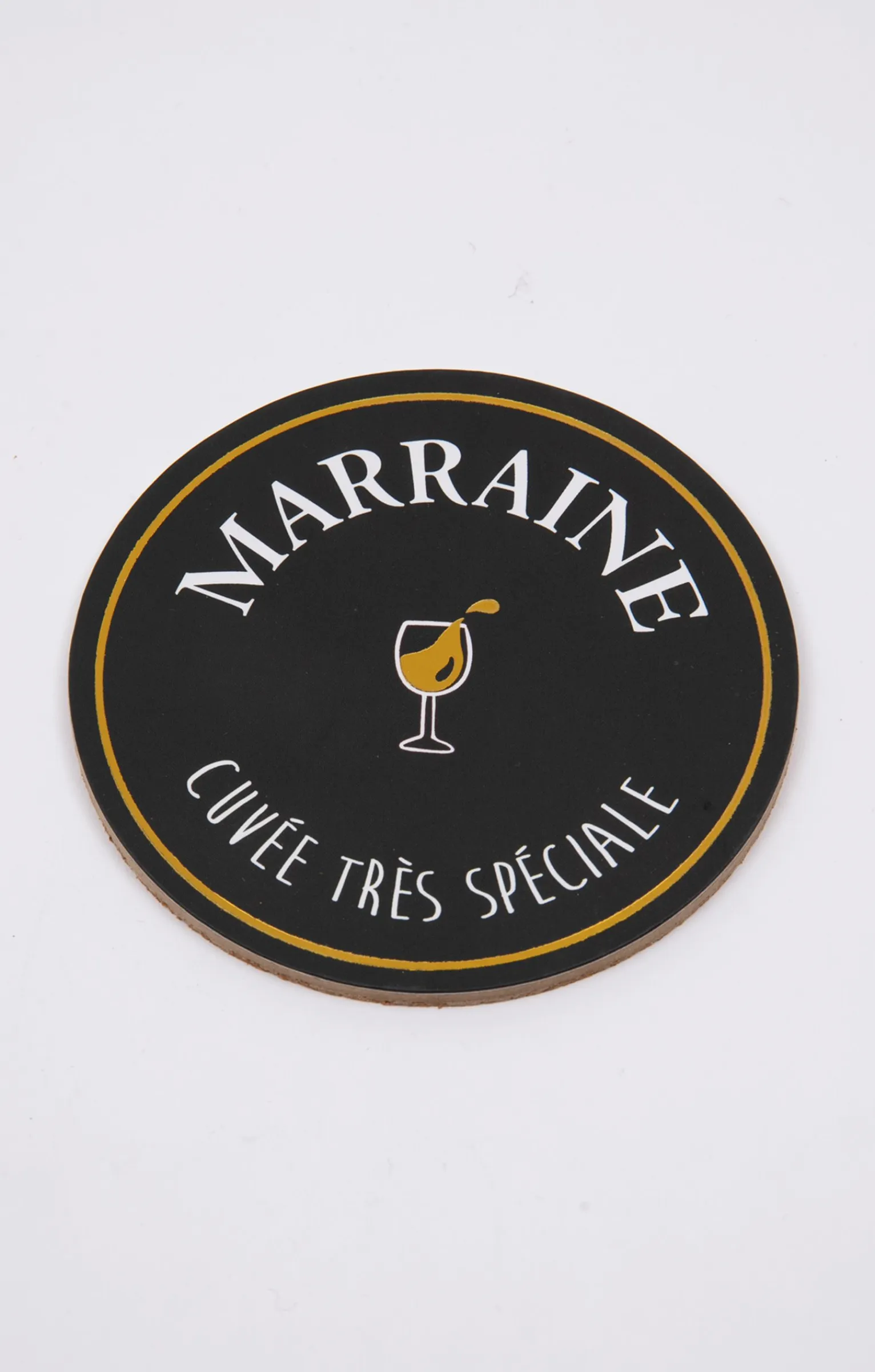 Accessoires<Armand Thiery Coffret verre et sous-verre Marraine - Noir