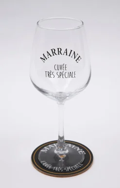 Accessoires<Armand Thiery Coffret verre et sous-verre Marraine - Noir